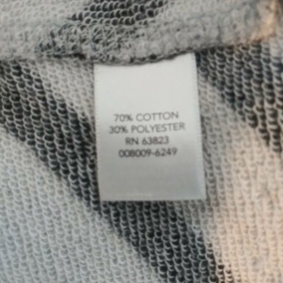 Christopher & Banks women's size S gray and black diagonal striped sweater - Picture 12 of 13